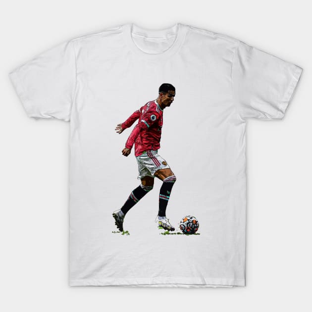 Cristiano Ronaldo Fanart T-Shirt by Playful Creatives